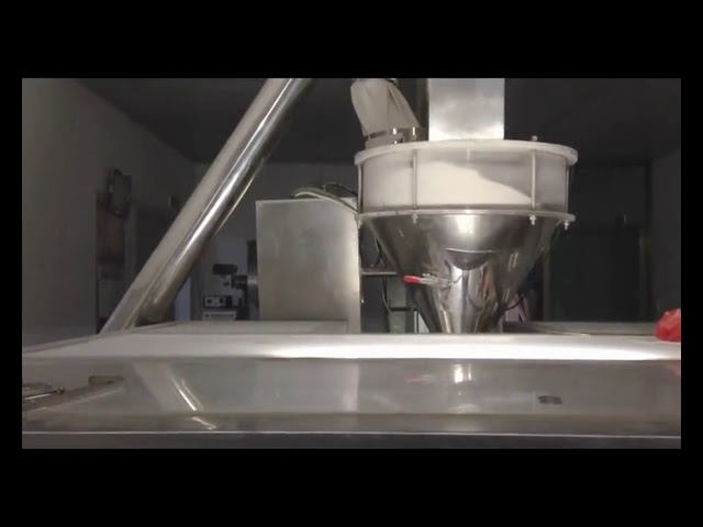 Macchina imballatrice rotativa premade automatica per polvere di latte in polvere